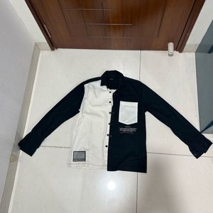 Black & White RetroFururistic shirt Y2K