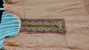 Peach Floral Embroidered Kurta