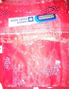 Vintage Metallic Scarf Saree