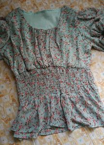 daily wear top with floral print