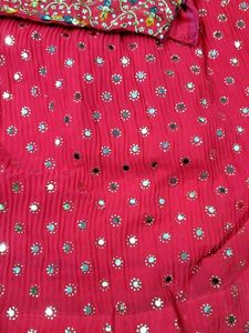 Elegant Pink Sequin Lehenga Choli