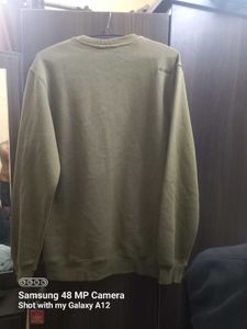 Olive Green Graphic Sweatshirt