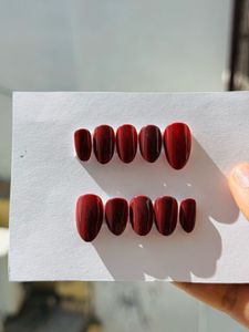 Red Press-On Nails