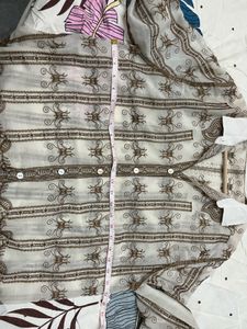 Vintage Style Patterned Blouse