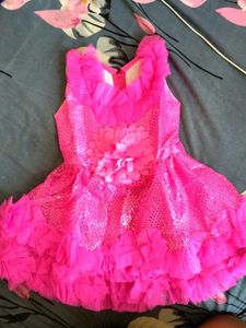 Pink Ruffle Flower Girl Dress
