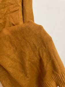 Mustard Open Cardigan