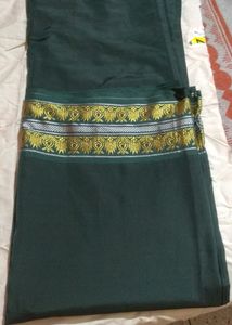 Dark Green Saree