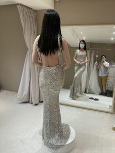 Sequin western Gown