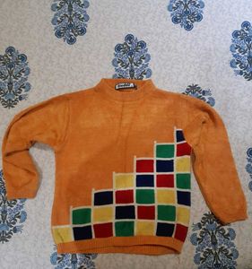 Colorful Kids' Knit Sweater