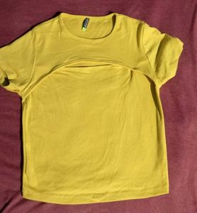 &#34;Tokyo Talkies Slim Yellow Top&#34;