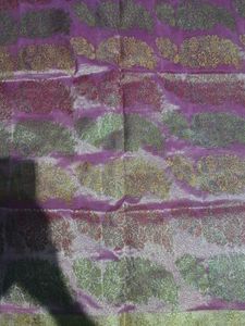 Pink Art Silk Saree with Stiched Blouse 36 Size