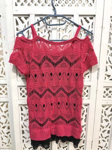 Pink Crochet Top C