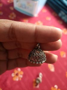 Silver Jhumka Earrings