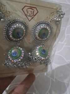 Peacock Jhumkha