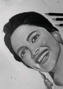 Dipika Padukone Portrait Sketch