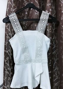 Lacey White Top