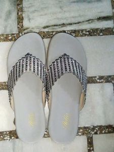 EVA Based Women Flip Flop In Silver Colour