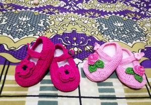 Handmade Crochet Baby Booties