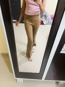 Brown Flared Pants