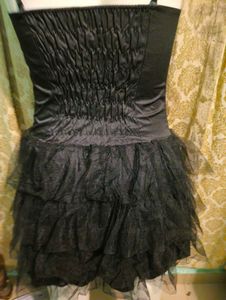 Black &amp; Gold Tulle Mini Dress
