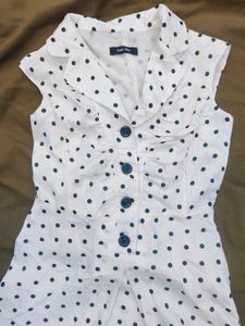 Black N White Dot Dress