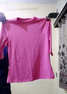 Pink 3/4 Sleeve Top