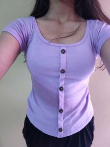 Lavender Fitted Top