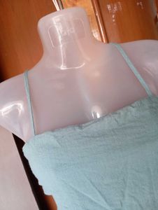 Mint Green Ruffle Hem Dress