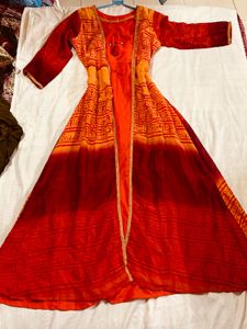 Red &amp; Orange Beautiful Dress