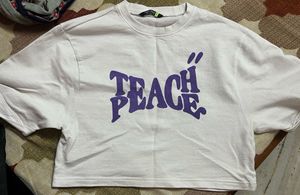 A short-sleeved crop top.