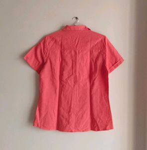 Button Down Shirt Coral