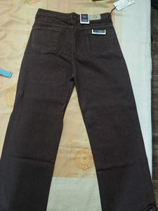 Brown Wide Leg Jeans