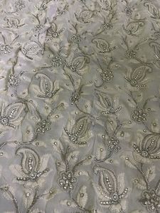 White Full Handwork Gown Wid Chiffon Dupatta