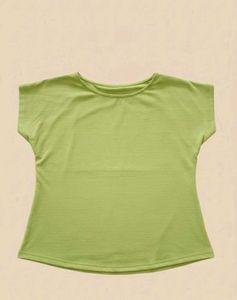 Green Feather Print T-Shirt