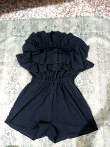 Ruffled Black Dress
