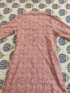 pink floral kurta