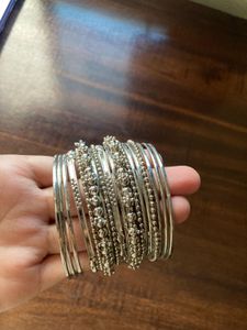 Silver Bangle Set