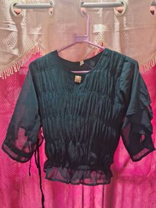 Elegant Green Top