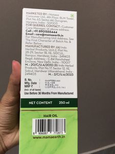 Mamaearth BhringAmla Hair Oil