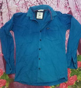 Blue Long Sleeve Casual Shirt