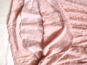 Peach Flounce Top