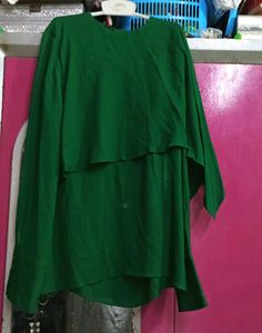 Emerald Green Layered Blouse