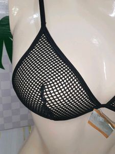 (1435)Mesh Triangle Bralette