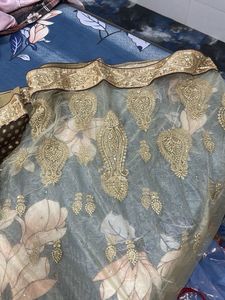 Elegant saree  brown color