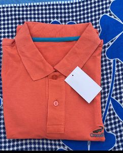 CROCODILE Premium Orange Shirt 🔥**  *(40&#34; Chest)