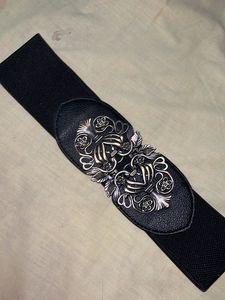 Black Elastic Waist Belt