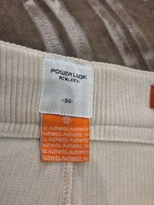 New Beige Corduroy Cargo Pants