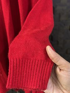 RED LONG SWEATER