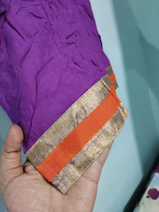 Purple Kurti Embroidered