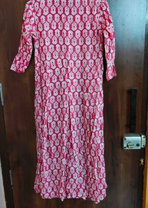Pink Printed Kurta